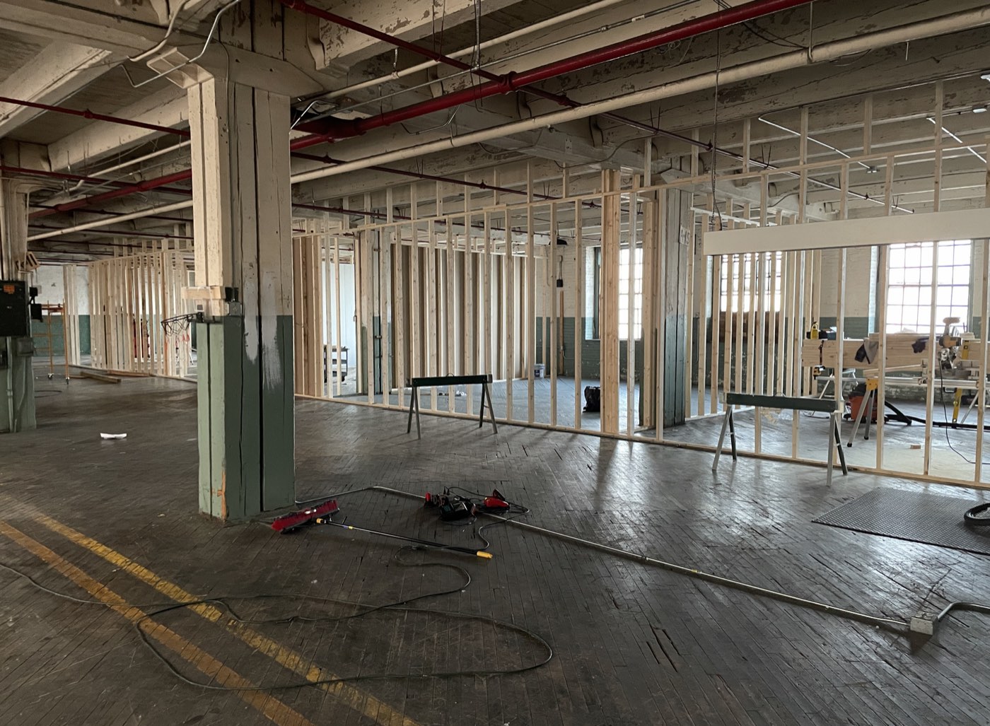 Framing the studios, summer 2023.